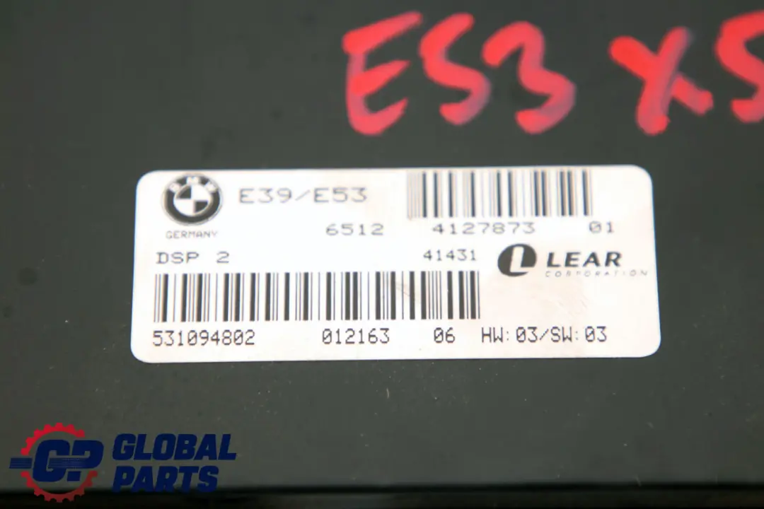 Amplifier Hifi DSP 2 LEAR 6512 to BMW X5 Series E53 with Part number 4127873 BMW X5 Series E53 Amplifier Hifi DSP 2 LEAR 6512 - SKU 4127873 - Part number 4127873