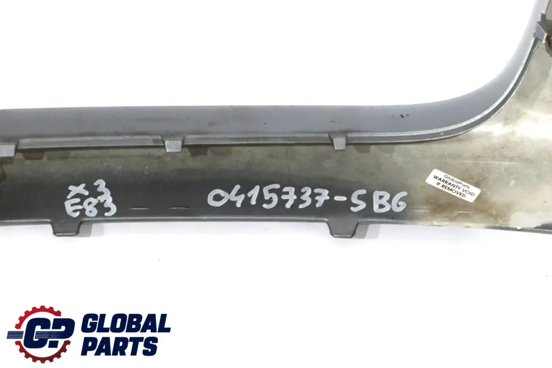 Front Bumper Bottom Trim Panel Silbergrau Silver Grey to BMW X3 Series E83 LCI with Part number 0415737 BMW X3 Series E83 LCI Front Bumper Bottom Trim Panel Silbergrau Silver Grey - SKU 415737 - Part number 0415737