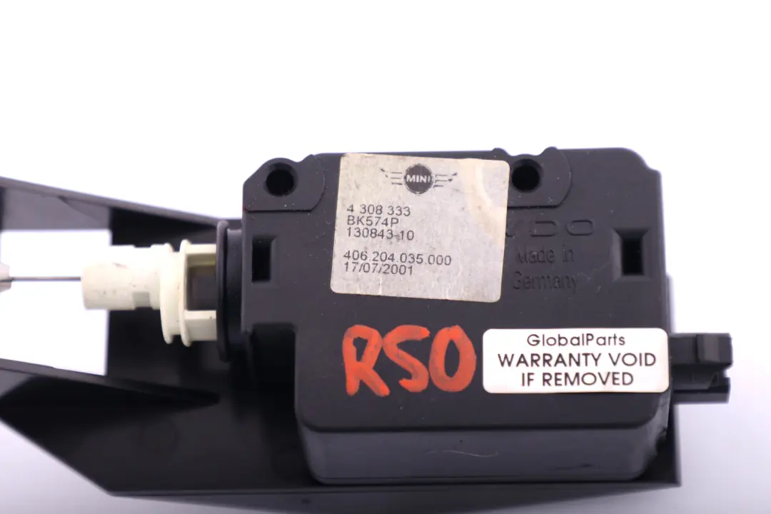 Mini Cooper One R50 R53 Stellantrieb EinfĂĽllklappe hinten 7115559 - SKU 4308333-1 - Teilenummer 4308333