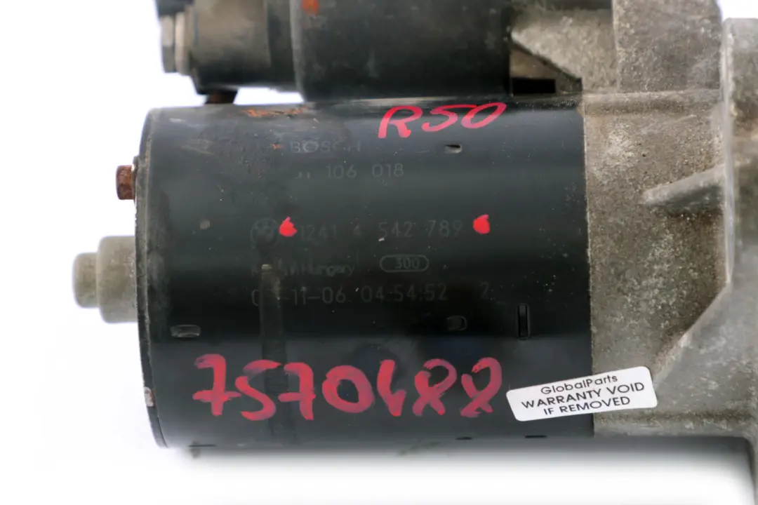 Gasolina Motor De arranque para Mini Cooper One R50 R52 R53 W10 1.6 con número de pieza 4542789 Mini Cooper One R50 R52 R53 W10 1.6 Gasolina Motor De arranque - SKU 4542789 - Número de pieza 4542789