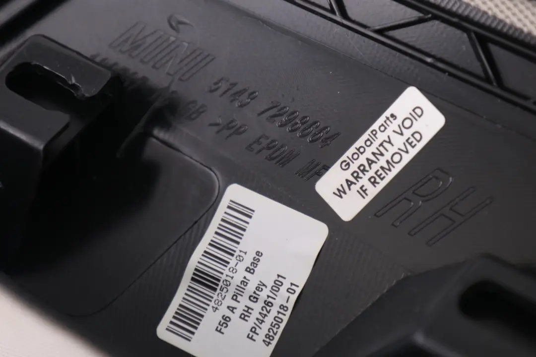 Mini Cooper F56 Cover Column A Right O/S SATELLITE GREY - SKU 4825018 - Part number 7406016