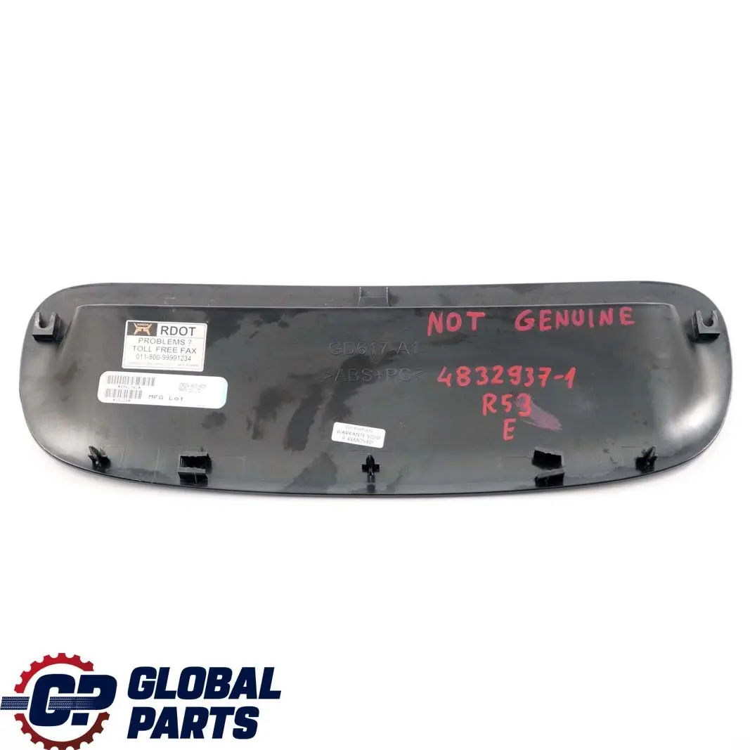 Inlet Grille Bonnet Hood Scoop Black Primed to BMW Mini Cooper S R52 R53 Air with Part number 4832937 BMW Mini Cooper S R52 R53 Air Inlet Grille Bonnet Hood Scoop Black Primed - SKU 4832937-1 - Part number 4832937