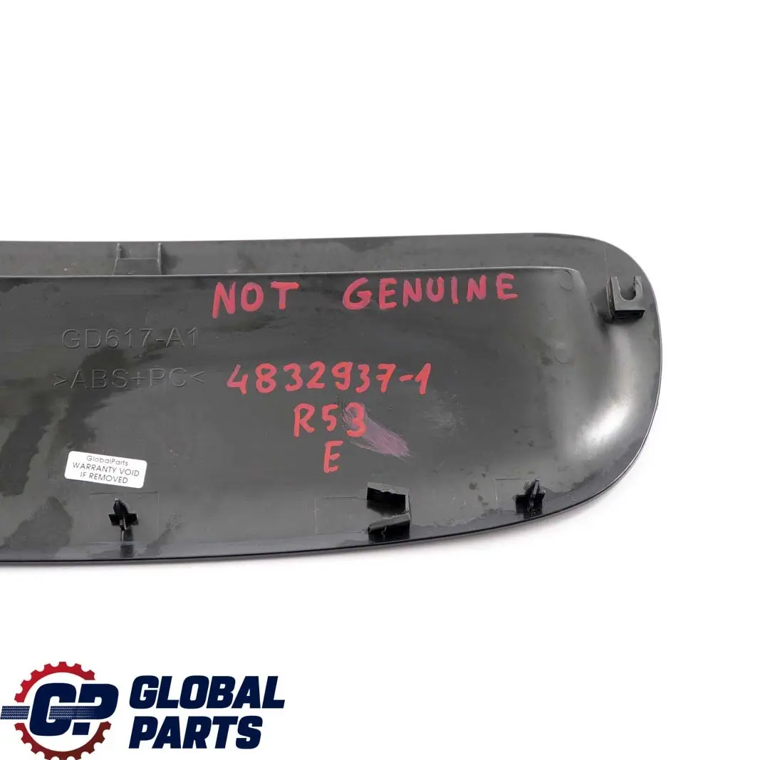 Lufteinlass Frontklappe Schwarz Grundiert für BMW Mini Cooper S R52 R53 mit Teilenummer 4832937 BMW Mini Cooper S R52 R53 Lufteinlass Frontklappe Schwarz Grundiert - SKU 4832937-1 - Teilenummer 4832937