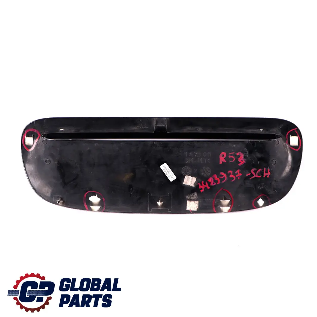 Lufteinlass Frontklappe Schwarz 2 Black 668 für BMW Mini Cooper S R52 R53 mit Teilenummer 4832937 BMW Mini Cooper S R52 R53 Lufteinlass Frontklappe Schwarz 2 Black 668 - SKU 4832937-SCH - Teilenummer 4832937