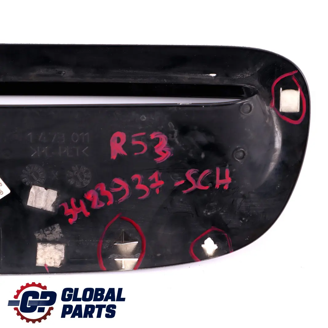 Lufteinlass Frontklappe Schwarz 2 Black 668 für BMW Mini Cooper S R52 R53 mit Teilenummer 4832937 BMW Mini Cooper S R52 R53 Lufteinlass Frontklappe Schwarz 2 Black 668 - SKU 4832937-SCH - Teilenummer 4832937