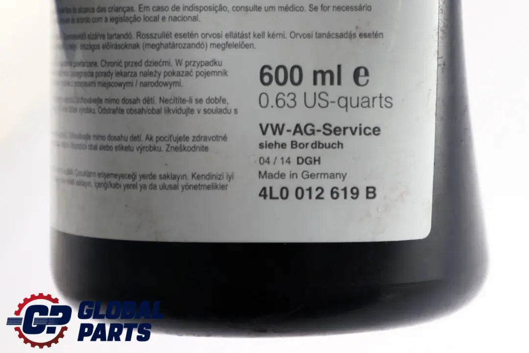 Volkswagen Audi Seat Skoda Emergency Spare Tyre Sealant Sealer Sill - SKU 4L0012619B - Part number 4L0012619B