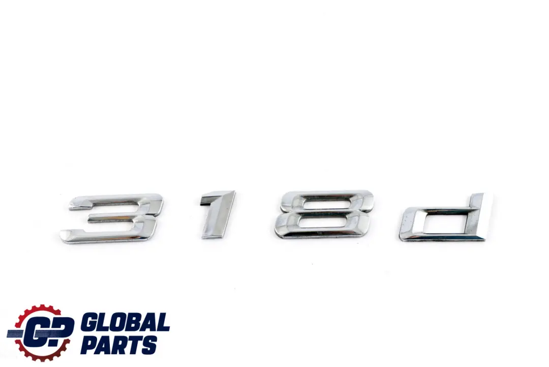 BMW E90 Trasero Boot Trunk Lid Adherido Emblema Insignia 318d Lettering - SKU 51147157554 - Número de pieza 51147157554