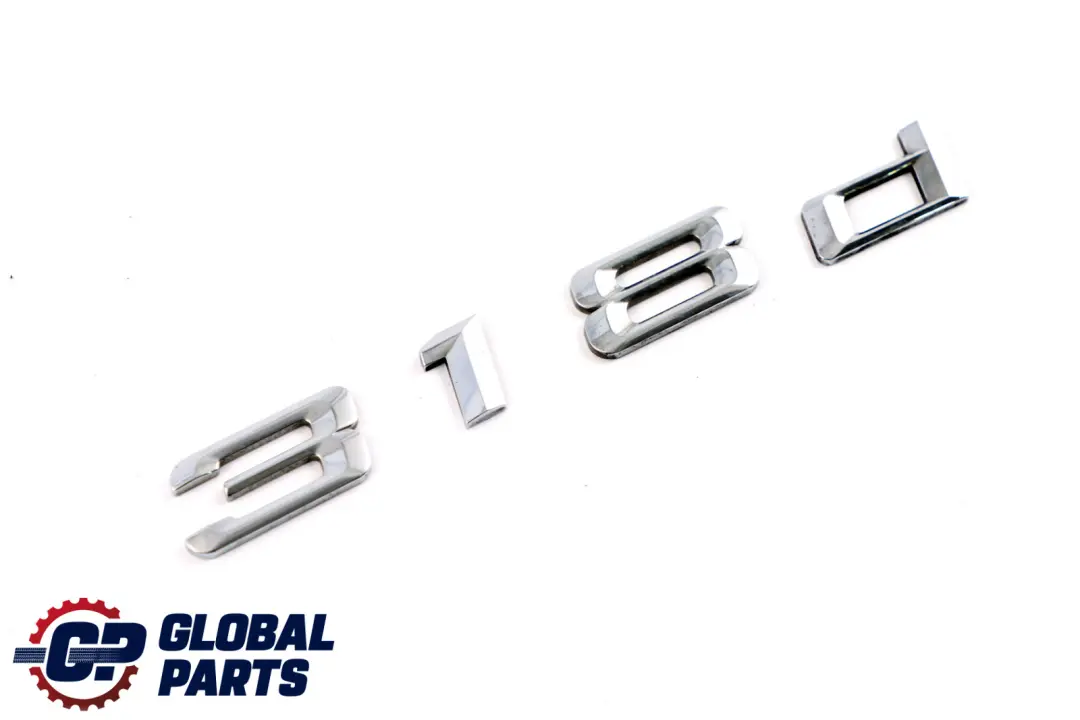 Boot Trunk Lid Adhered Emblem Badge Lettering to BMW 3 Series E90 318d Rear with Part number 51147157554 BMW 3 Series E90 318d Rear Boot Trunk Lid Adhered Emblem Badge Lettering - SKU 51147157554 - Part number 51147157554
