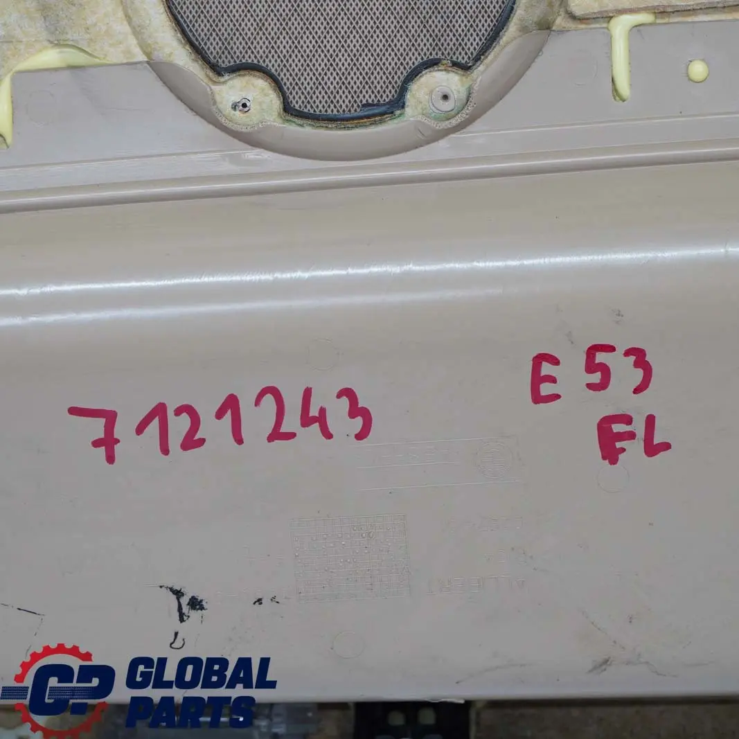 Reihe E53 Türverkleidung Vorn Links Walknappa Hellbeige Beige für BMW X5 mit Teilenummer 7121243 BMW X5 Reihe E53 Türverkleidung Vorn Links Walknappa Hellbeige Beige - SKU 7121243 - Teilenummer 7121243