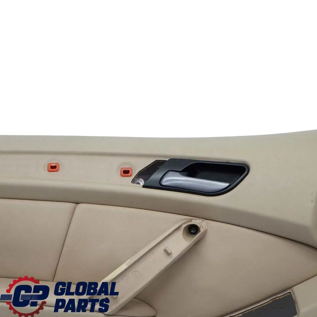 Front Left N/S Door Card Trim Panel Leather Walknappa Beige to BMW X5 Series E53 with Part number 7121243 BMW X5 Series E53 Front Left N/S Door Card Trim Panel Leather Walknappa Beige - SKU 7121243 - Part number 7121243