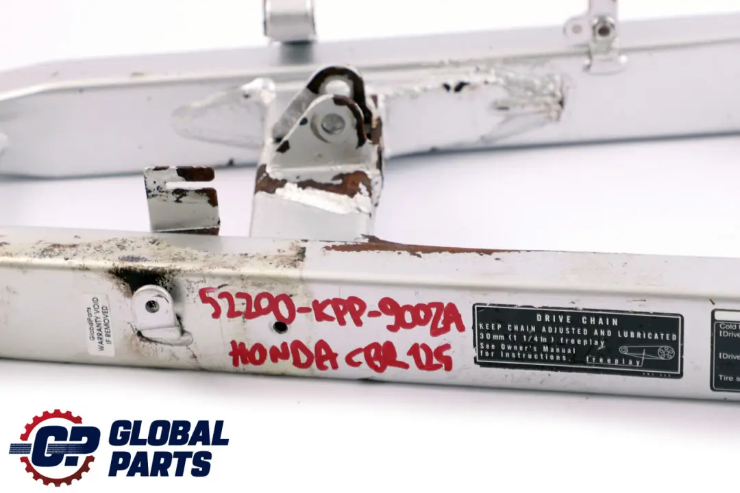 CBR 125R Rear Frame Fork Swing Arm Swingarm to Honda with Part number 52200-KPP-900ZA Honda CBR 125R Rear Frame Fork Swing Arm Swingarm - SKU 52200-KPP-900ZA - Part number 52200-KPP-900ZA