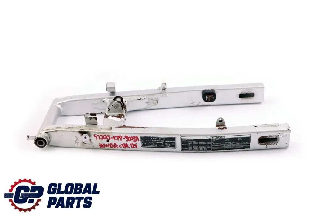 CBR 125R Rear Frame Fork Swing Arm Swingarm to Honda with Part number 52200-KPP-900ZA Honda CBR 125R Rear Frame Fork Swing Arm Swingarm - SKU 52200-KPP-900ZA - Part number 52200-KPP-900ZA