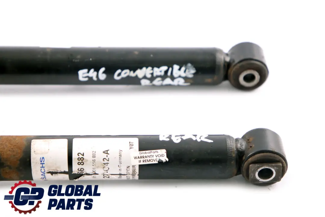 Reihe E46 Cabrio Sachs Hinterachse Stoßdämpfer Links Rechts Set für BMW 3 mit Teilenummer 556882 BMW 3 Reihe E46 Cabrio Sachs Hinterachse Stoßdämpfer Links Rechts Set - SKU 556882 - Teilenummer 556882