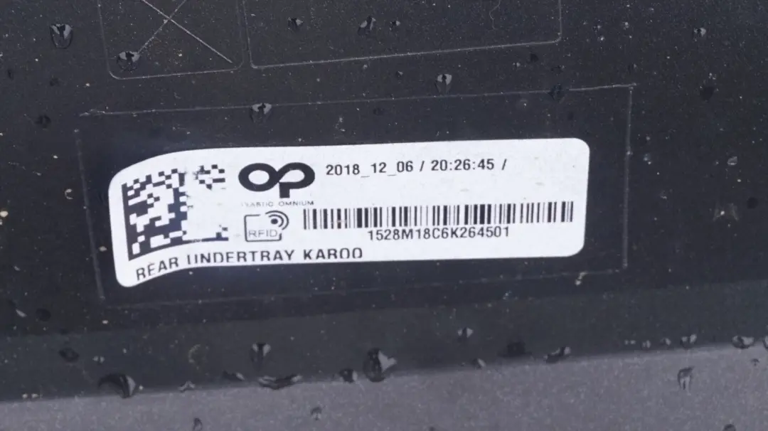  Genuine Skoda Karoq Rear Bumper Lower Spoiler Diffuser Trim Panel - SKU 57A807836 - Part number 57A807836