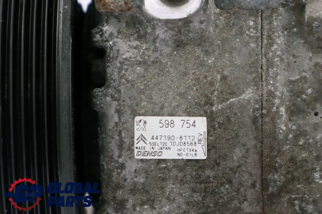 Citroen Petrol A/C Air Con Compressor Pump 447190-8112 to Peugeot 308 with Part number 598754 Peugeot 308 Citroen Petrol A/C Air Con Compressor Pump 447190-8112 - SKU 598754 - Part number 598754