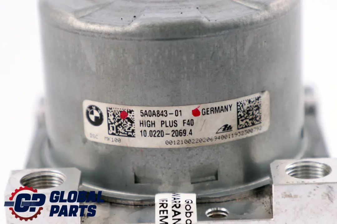 DSC ESC Hydro Brake Braking Unit Pump to BMW 1 Series F40 with Part number 5A0A844 BMW 1 Series F40 DSC ESC Hydro Brake Braking Unit Pump - SKU 5A0A847 - Part number 5A0A844