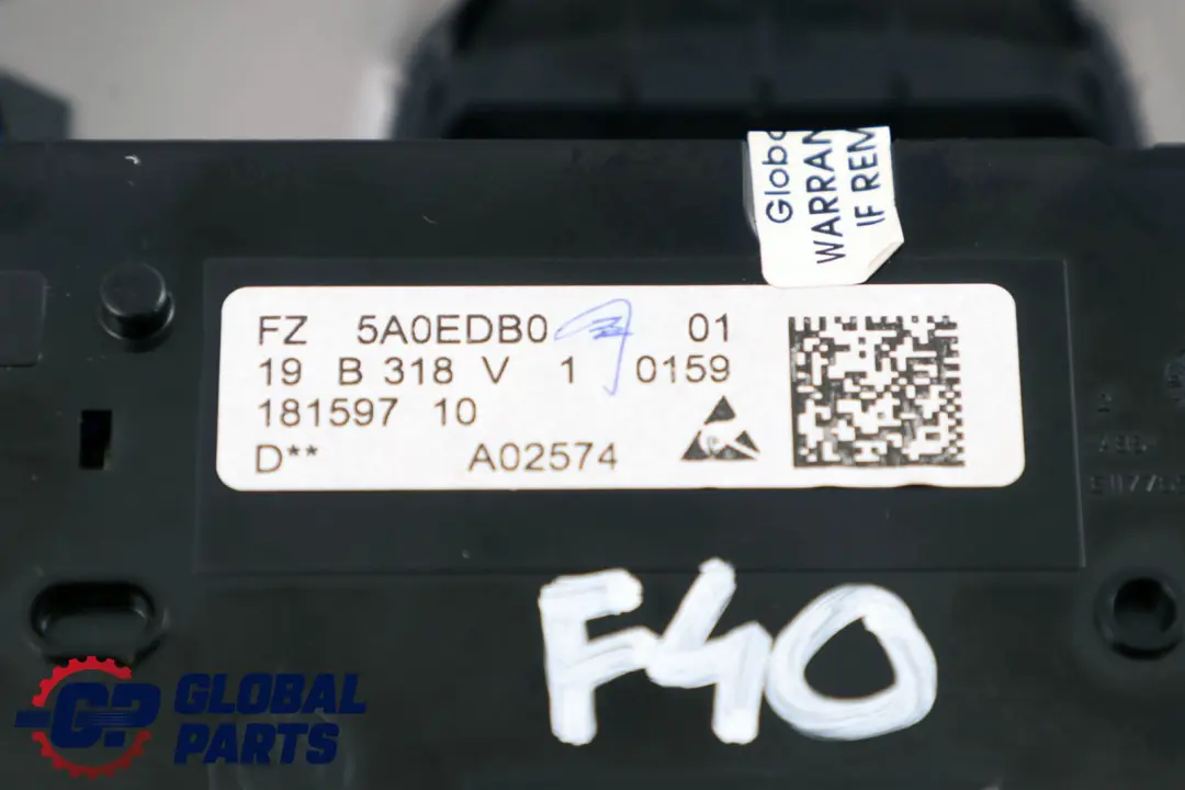 Roof Light Switch Unit Rear Centre to BMW 1 Series F40 with Part number 5A0EDB0 BMW 1 Series F40 Roof Light Switch Unit Rear Centre - SKU 5A0EDB0 - Part number 5A0EDB0