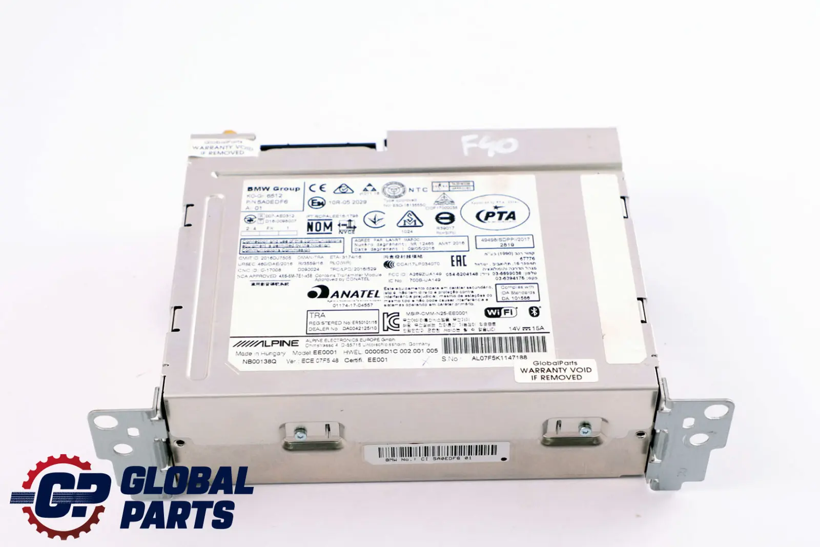 BMW F40 Unità Head Alpine Basic Media Audio Player GPS DAB 5A0EDF6
