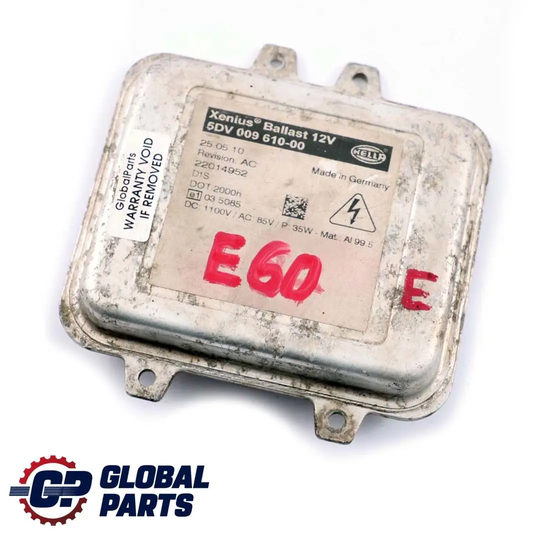 Module Ballast BMW E60 E70 E71 Contrôle Du Niveau Des Phares 5DV 009 610-00  - SKU 5DV-009-610-00 - Numéro de pièce 7248050