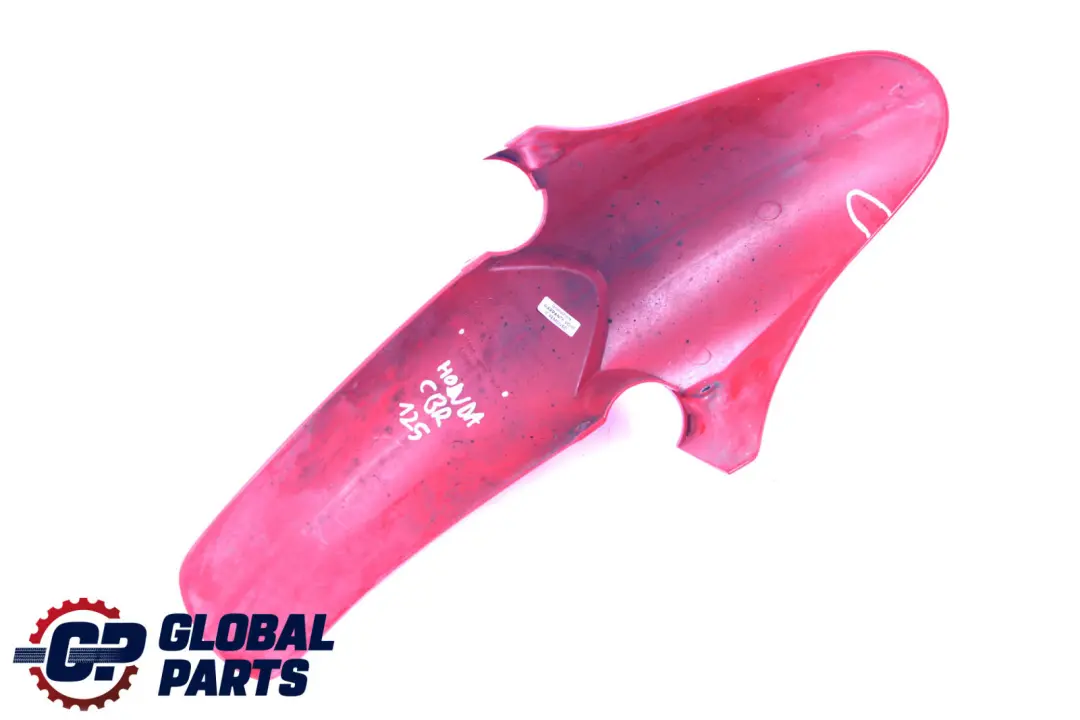 CBR 125 Front Wheel Fender Trim Panel Cover Mud Guard Red to Honda with Part number 61100-KPPA-9010 Honda CBR 125 Front Wheel Fender Trim Panel Cover Mud Guard Red - SKU 61100-KPPA-9010 - Part number 61100-KPPA-9010