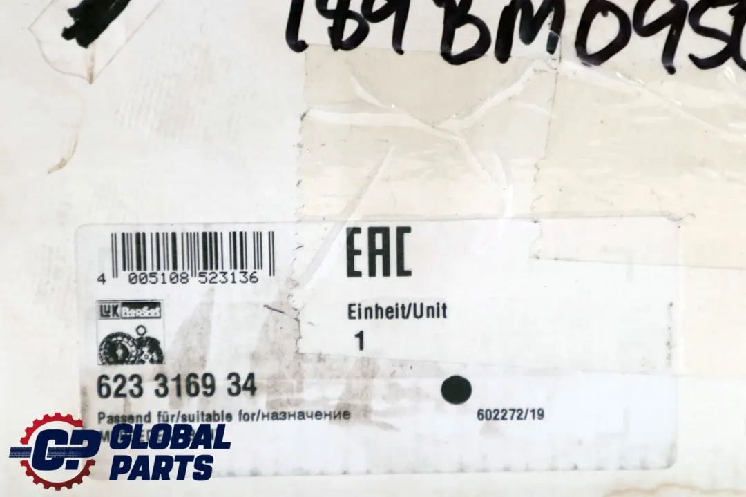Mercedes-Benz Vito - Viano 2.2CDi Clutch Plate Disc LUK to with Part number 623316934 Mercedes-Benz Vito - Viano 2.2CDi Clutch Plate Disc LUK - SKU 623316934 - Part number 623316934