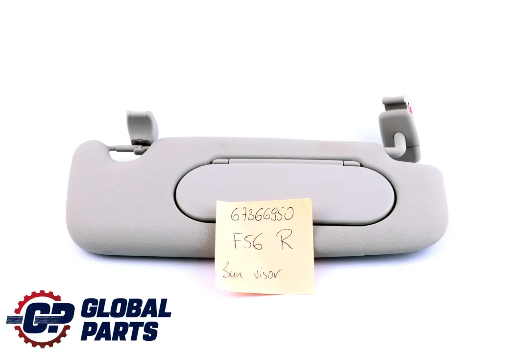 Sun Visor Without Label Mirror Right O/S Grey to Mini Cooper F55 F56 with Part number 7366950 Mini Cooper F55 F56 Sun Visor Without Label Mirror Right O/S Grey - SKU 67366950 - Part number 7366950