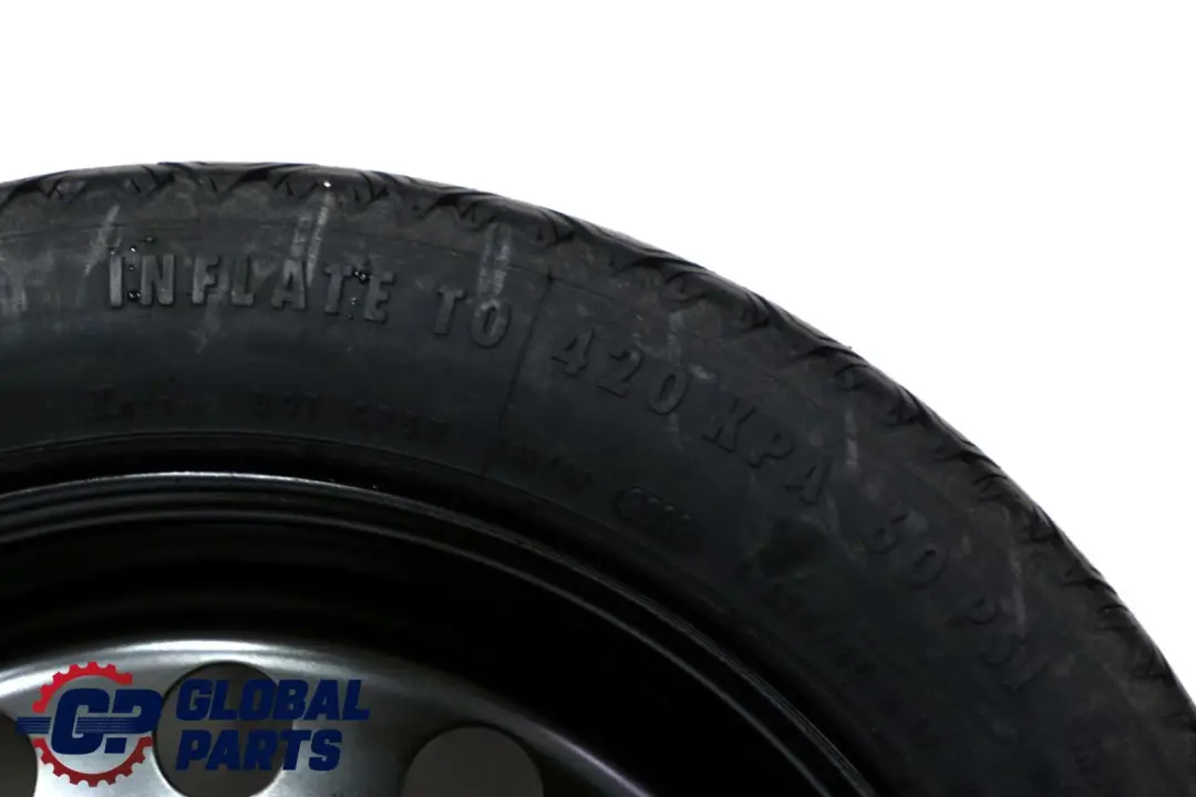 BMW E46 Roue Secours Compacte En Acier Noir 17" ET:30 3.5J 125/80 - SKU 6750007 - Numéro de pièce 6750007