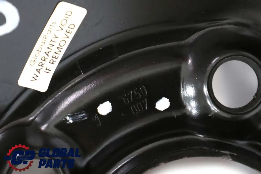 BMW E46 Roue Secours Compacte En Acier Noir 17" ET:30 3.5J 125/80 - SKU 6750007 - Numéro de pièce 6750007