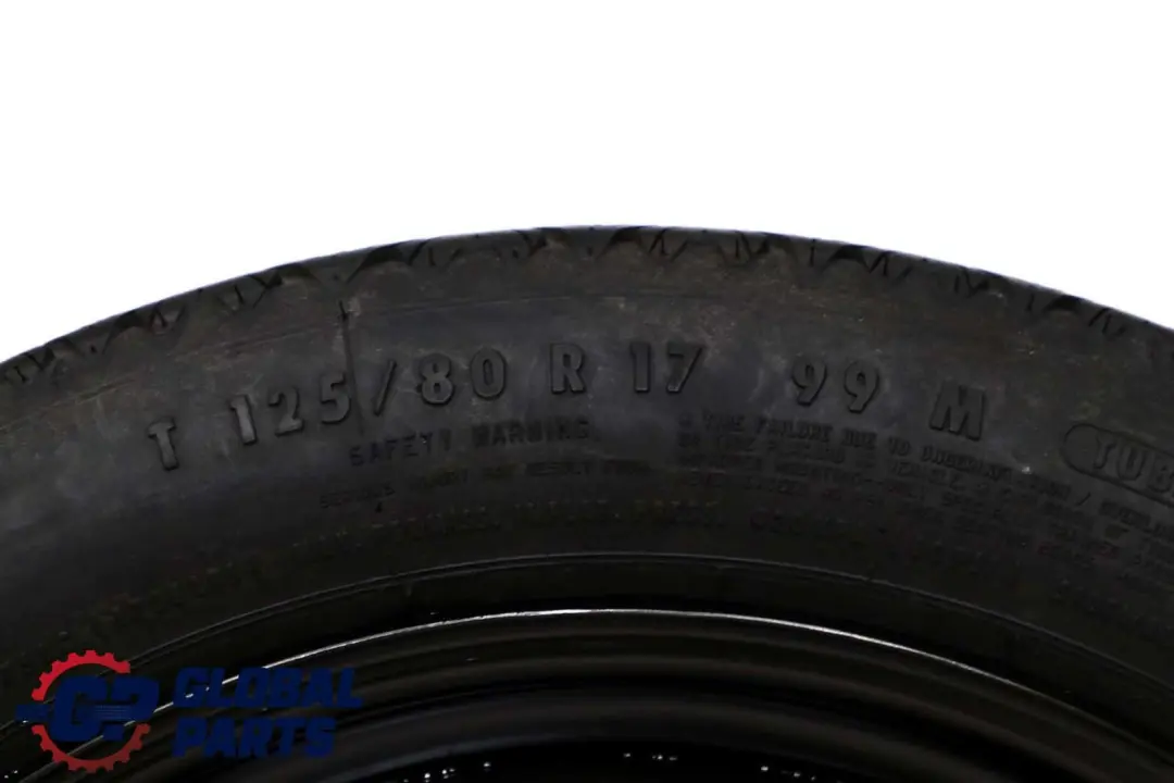 BMW E46 Roue Secours Compacte En Acier Noir 17" ET:30 3.5J 125/80 - SKU 6750007 - Numéro de pièce 6750007