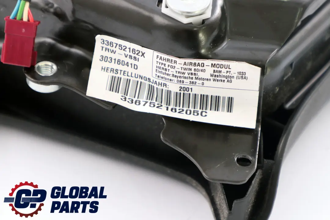 BMW X5 Series 1 E53 Airbag Front Sriver Side Steering Wheel - SKU 6752162-1 - Part number 6752162