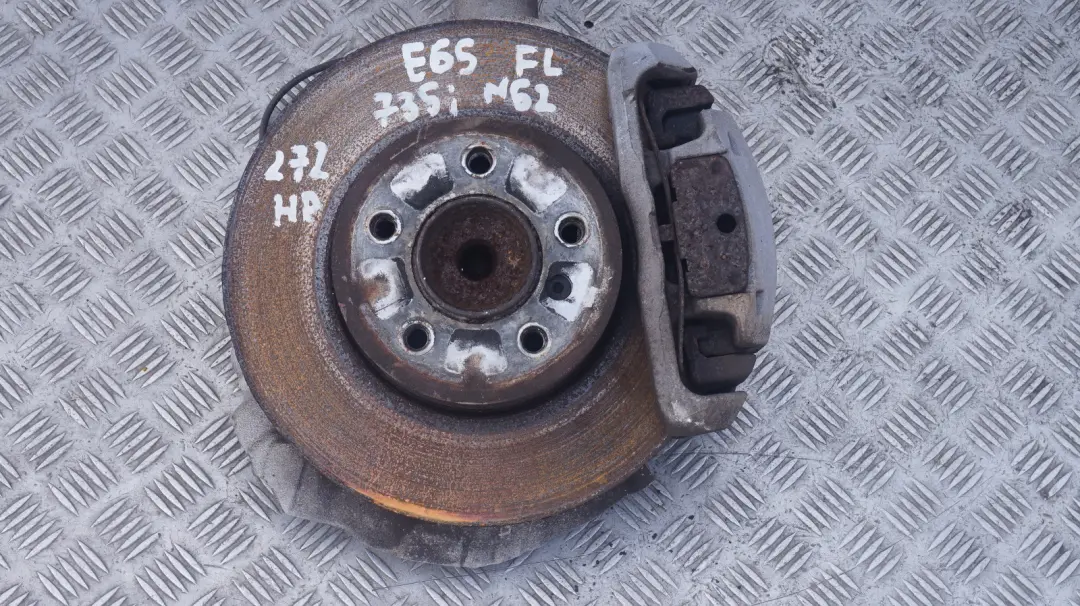 N62 Front Left N/S Suspension Leg Brake Disc Carrier to BMW 7 Series E65 735i with Part number 6753187 BMW 7 Series E65 735i N62 Front Left N/S Suspension Leg Brake Disc Carrier - SKU 6753187 - Part number 6753187