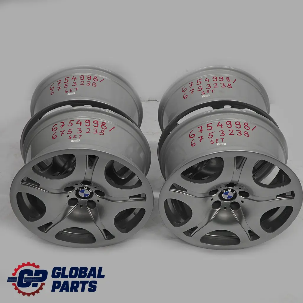 Complete 4x Roue Jantes Aluminium 19" 9J/10J ET:24 Rayons en etoile pour BMW E65 à propos du numéro de pièce 6753238/6754998 BMW E65 Complete 4x Roue Jantes Aluminium 19" 9J/10J ET:24 Rayons en etoile - SKU 6753238/6754998 - Numéro de pièce 6753238/6754998