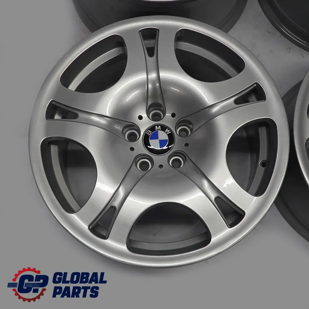 BMW E65 Silver Complete Set 4x Alloy Wheel Rim 19" 9J/10J ET:24 Spider Spoke 92 - SKU 6753238/6754998 - Part number 6753238/6754998