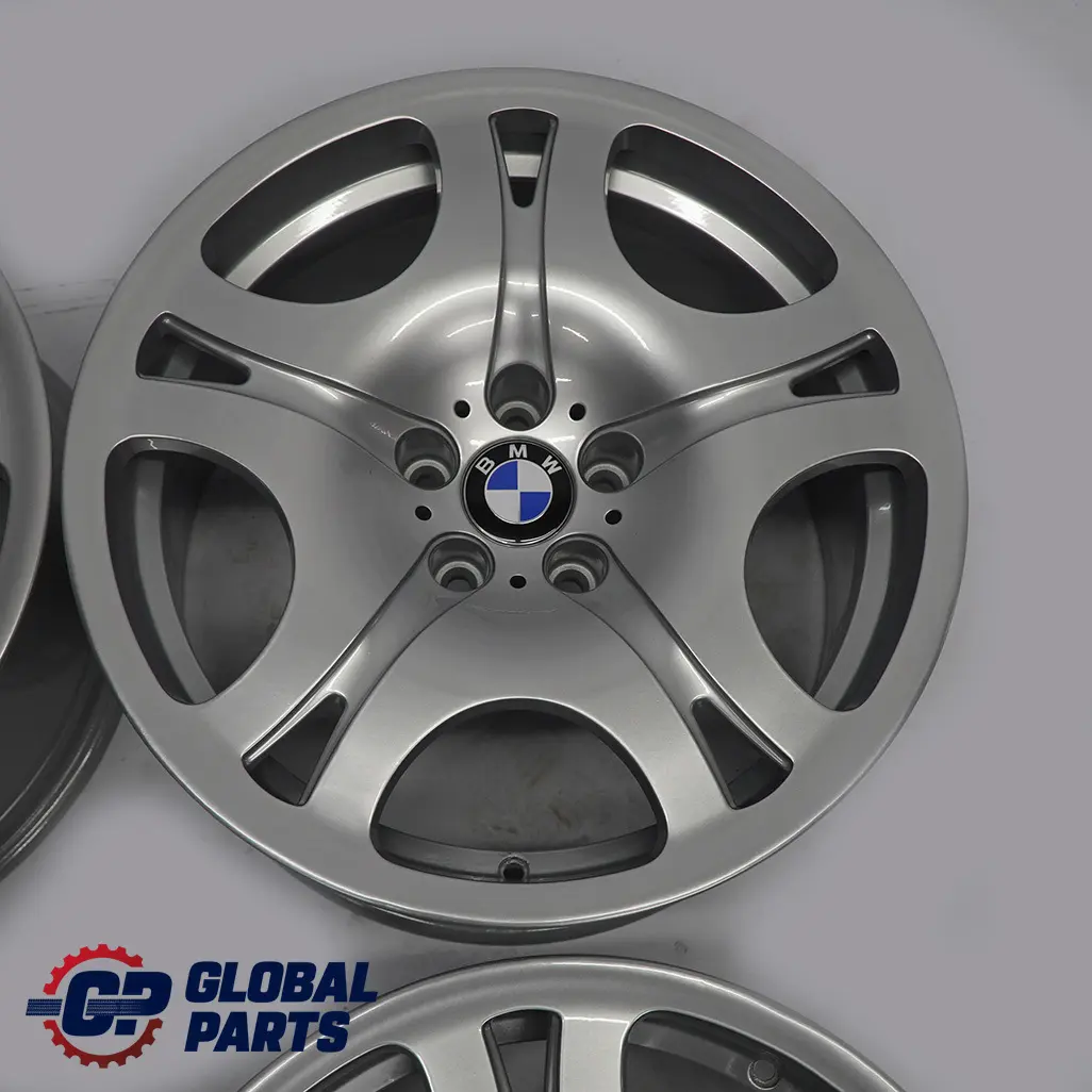 BMW E65 Plata Juego Completo 4x Llanta Aleacion 19" 9J/10J ET:24 Spider Spoke 92 - SKU 6753238/6754998 - Número de pieza 6753238/6754998