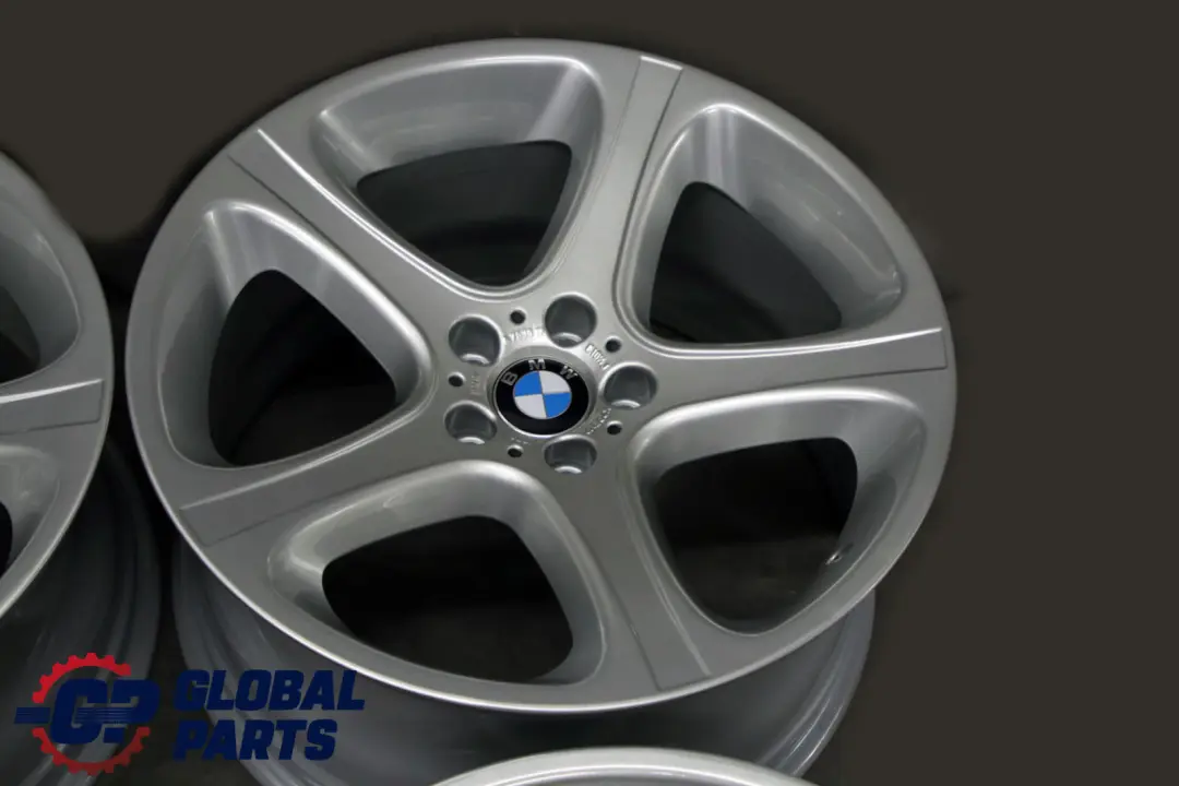 BMW X5 Series E53 Silver Complete Set 4x Wheel Rim 20" 9,5J 10,5J Star Spoke 87 - SKU 6753516/6753517 - Part number 6753516 / 6753517