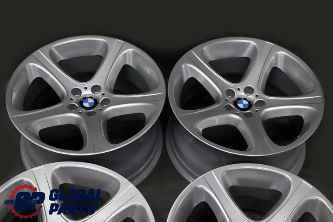 Complete Set 4x Wheel Rim 20" 9,5J 10,5J Star Spoke 87 to BMW X5 Series E53 Silver with Part number 6753516 / 6753517 BMW X5 Series E53 Silver Complete Set 4x Wheel Rim 20" 9,5J 10,5J Star Spoke 87 - SKU 6753516/6753517 - Part number 6753516 / 6753517