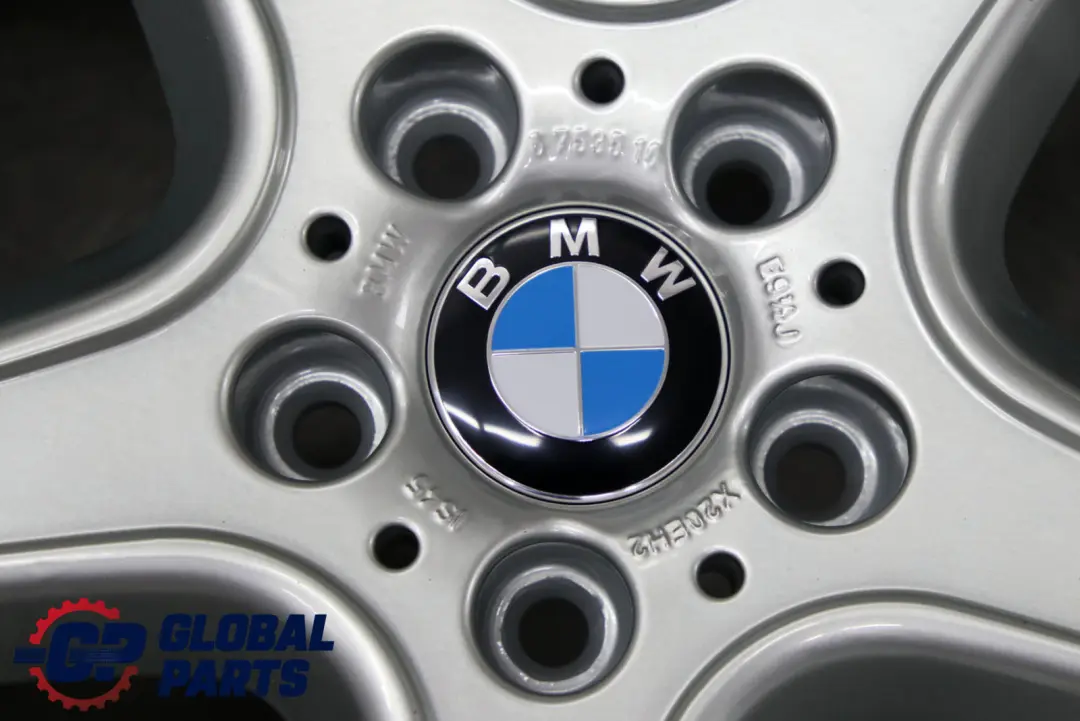 Complete Set 4x Wheel Rim 20" 9,5J 10,5J Star Spoke 87 to BMW X5 Series E53 Silver with Part number 6753516 / 6753517 BMW X5 Series E53 Silver Complete Set 4x Wheel Rim 20" 9,5J 10,5J Star Spoke 87 - SKU 6753516/6753517 - Part number 6753516 / 6753517