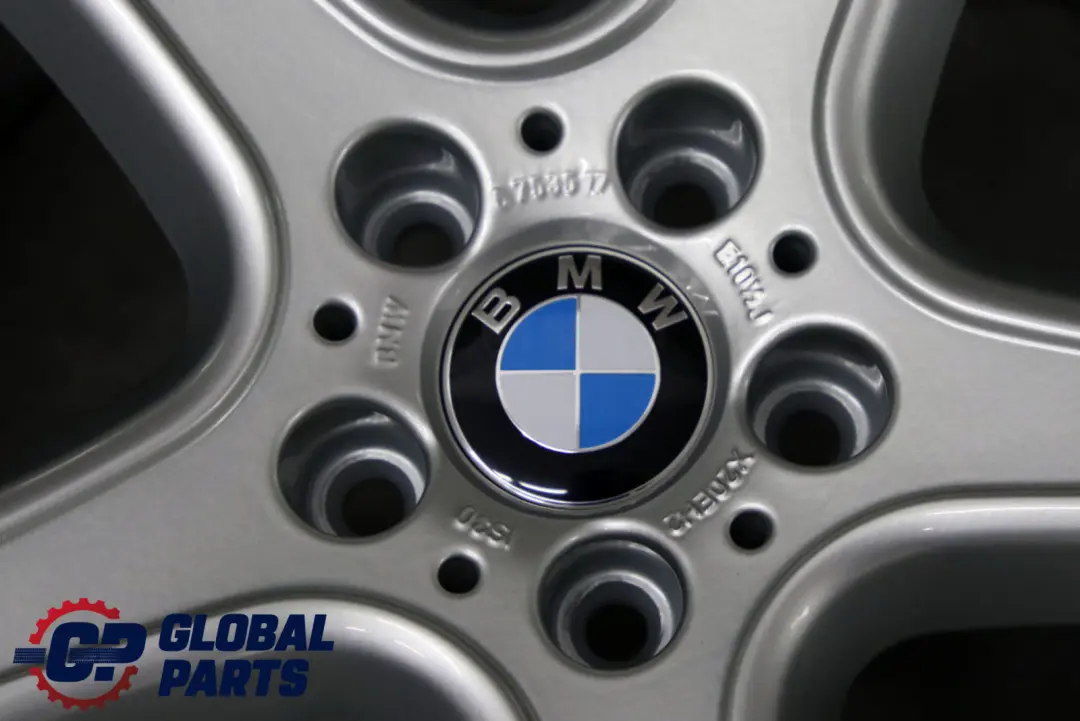 BMW X5 Series E53 Silver Complete Set 4x Wheel Rim 20" 9,5J 10,5J Star Spoke 87 - SKU 6753516/6753517 - Part number 6753516 / 6753517