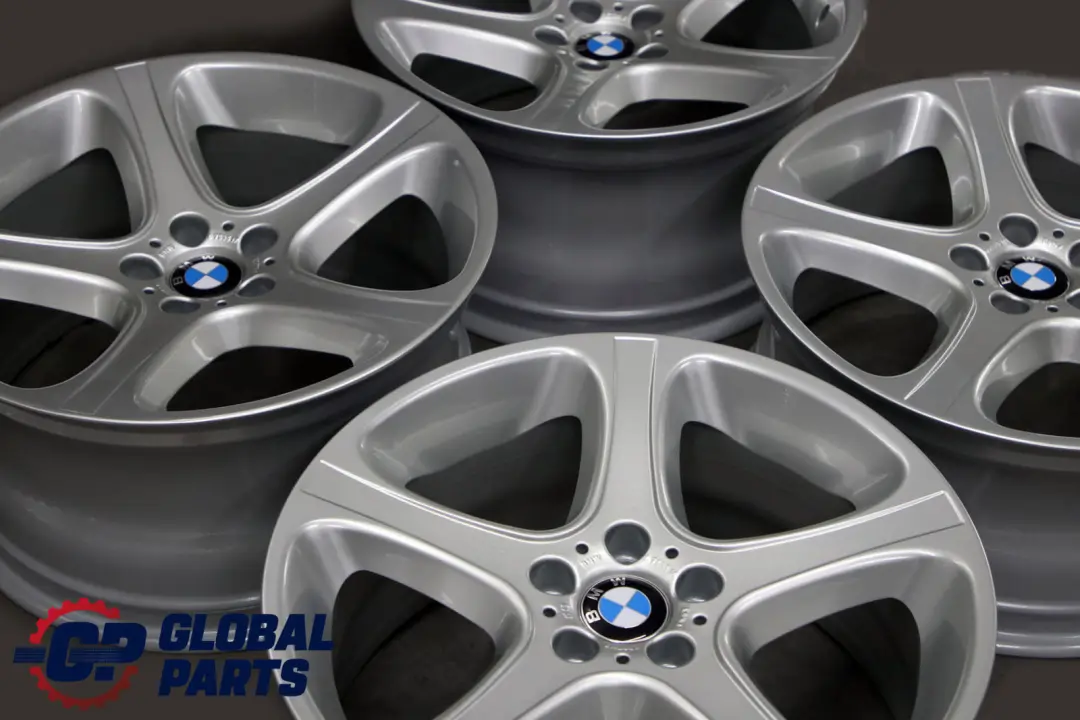BMW X5 Series E53 Silver Complete Set 4x Wheel Rim 20" 9,5J 10,5J Star Spoke 87 - SKU 6753516/6753517 - Part number 6753516 / 6753517