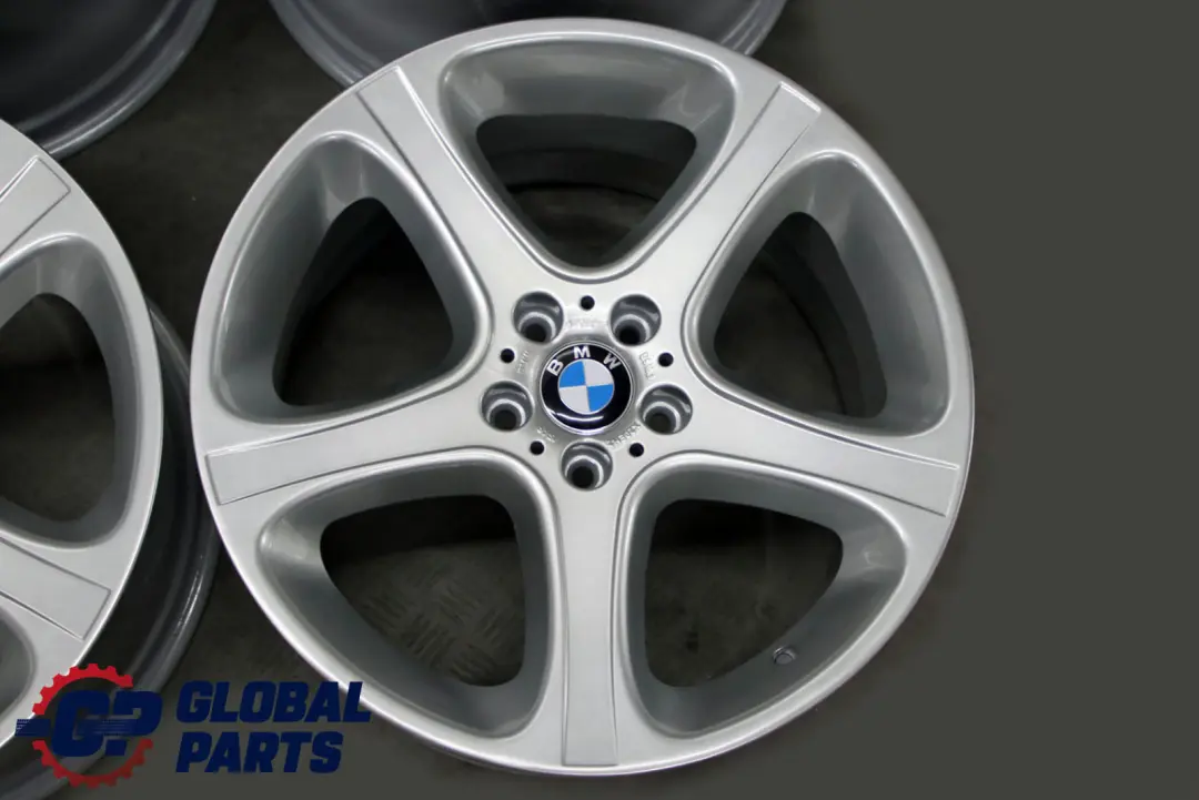 BMW X5 Series E53 Silver Complete Set 4x Wheel Rim 20" 9,5J 10,5J Star Spoke 87 - SKU 6753516/6753517 - Part number 6753516 / 6753517