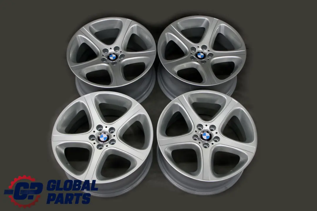 Complete Set 4x Wheel Rim 20" 9,5J 10,5J Star Spoke 87 to BMW X5 Series E53 Silver with Part number 6753516 / 6753517 BMW X5 Series E53 Silver Complete Set 4x Wheel Rim 20" 9,5J 10,5J Star Spoke 87 - SKU 6753516/6753517 - Part number 6753516 / 6753517