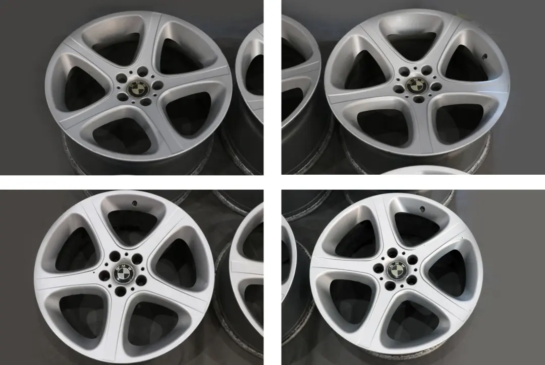 BMW X5 Series E53 Silver Complete Set 4x Wheel Alloy Rim 20" Star Spoke 87 - SKU 6753516 - Part number 6753516