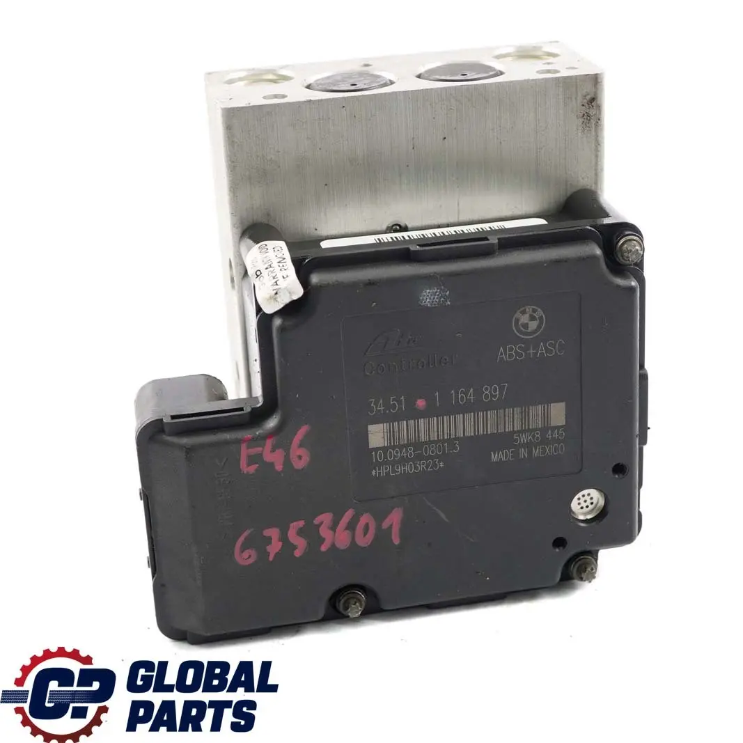 BMW 3 er E46 ABS DSC Hydroaggregat Pumpenmodul 1164896 1164897 - SKU 6753601 - Teilenummer 6753601