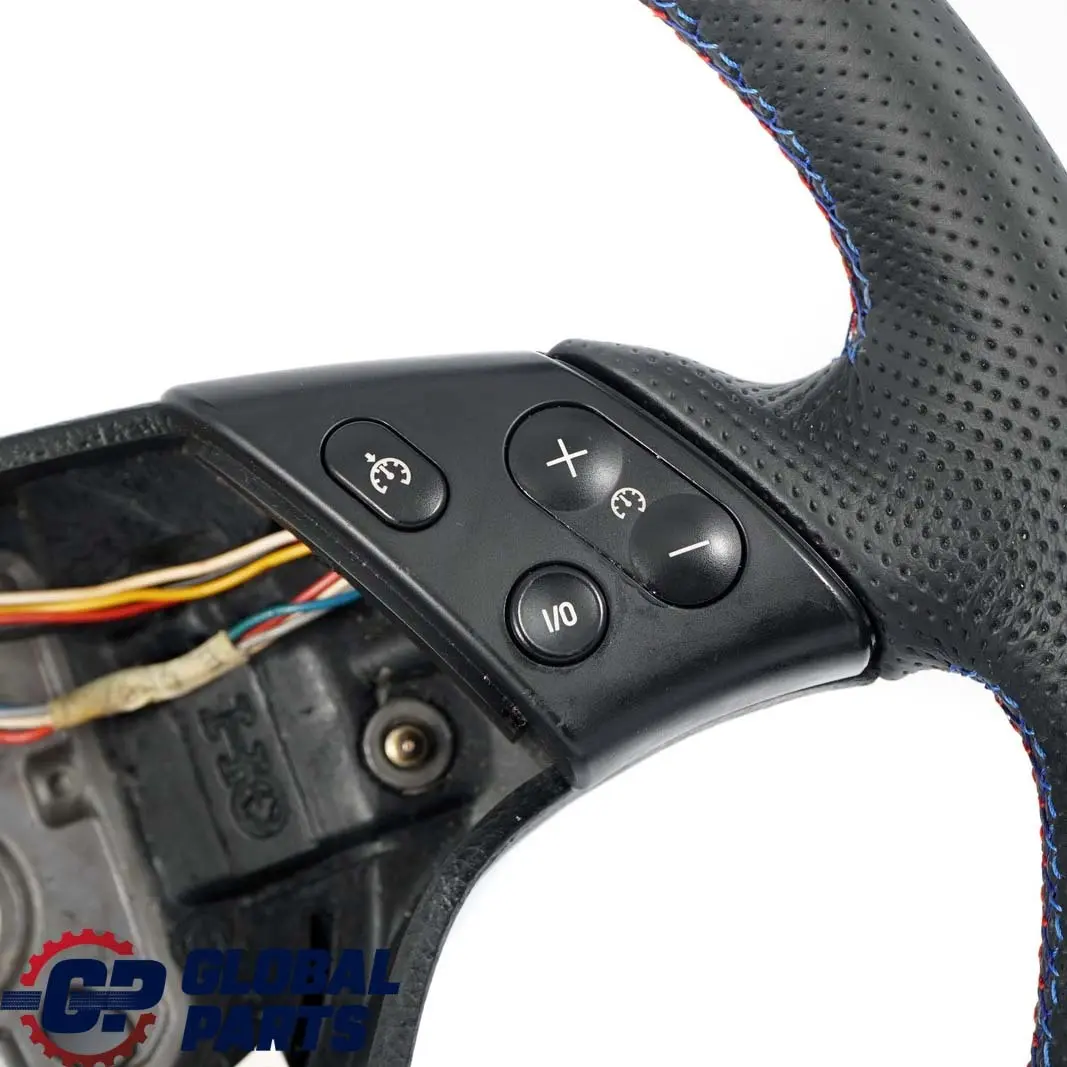 Leather Steering Wheel M-tricolored Threads to BMW 3 Series E46 NEW Sport Black with Part number 6753943 BMW 3 Series E46 NEW Sport Black Leather Steering Wheel M-tricolored Threads - SKU 6753943-1 - Part number 6753943