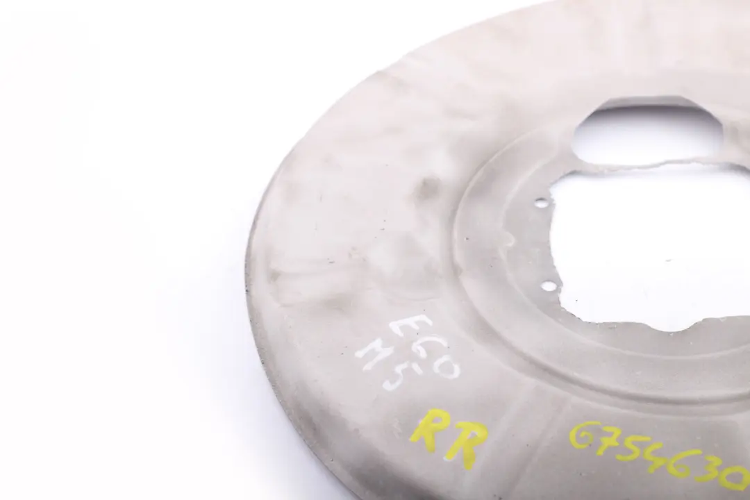 hinten rechts Bremsscheibenschutzplatte für BMW 5 6 er E60 M5 E63 M6 mit Teilenummer 6754630 BMW 5 6 er E60 M5 E63 M6 hinten rechts Bremsscheibenschutzplatte - SKU 6754630 - Teilenummer 6754630