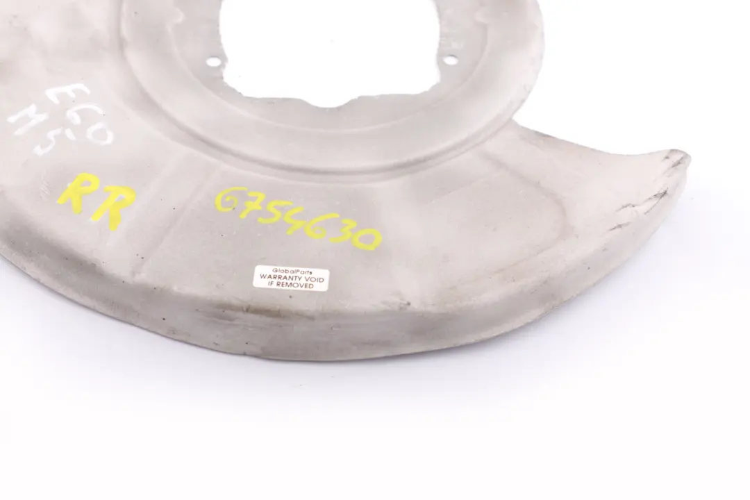 Trasero Derecho Placa De proteccion del disco De freno para BMW E60 M5 E63 M6 con número de pieza 6754630 BMW E60 M5 E63 M6 Trasero Derecho Placa De proteccion del disco De freno - SKU 6754630 - Número de pieza 6754630