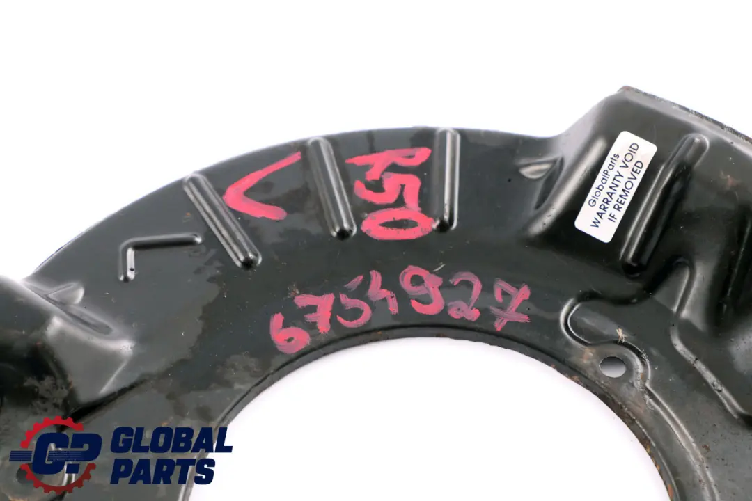 Garde-Boue a Gauche Freins pour Mini Cooper R50 R52 R53 à propos du numéro de pièce 6754927 Mini Cooper R50 R52 R53 Garde-Boue a Gauche Freins - SKU 6754927 - Numéro de pièce 6754927