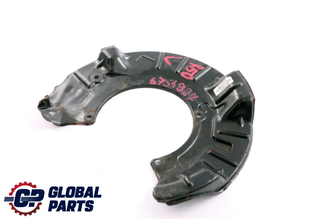 Mini Cooper R50 R52 R53 Tapa De Proteccion Disco De Freno Delantero Izquierdo - SKU 6754927 - Número de pieza 6754927