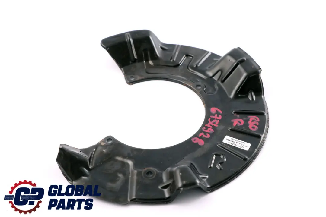 Tapa De Proteccion Disco De Freno Delantero Derecho para Mini Cooper R50 R52 R53 con número de pieza 6754928 Mini Cooper R50 R52 R53 Tapa De Proteccion Disco De Freno Delantero Derecho - SKU 6754928 - Número de pieza 6754928
