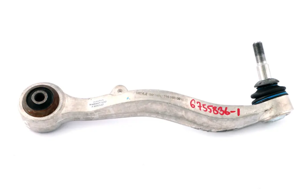 Tension Wishbone Strut Lower Suspension Arm Right MEYLE to BMW 7 Series E63 E65 E66 with Part number 6755836 BMW 7 Series E63 E65 E66 Tension Wishbone Strut Lower Suspension Arm Right MEYLE - SKU 6755836-1 - Part number 6755836